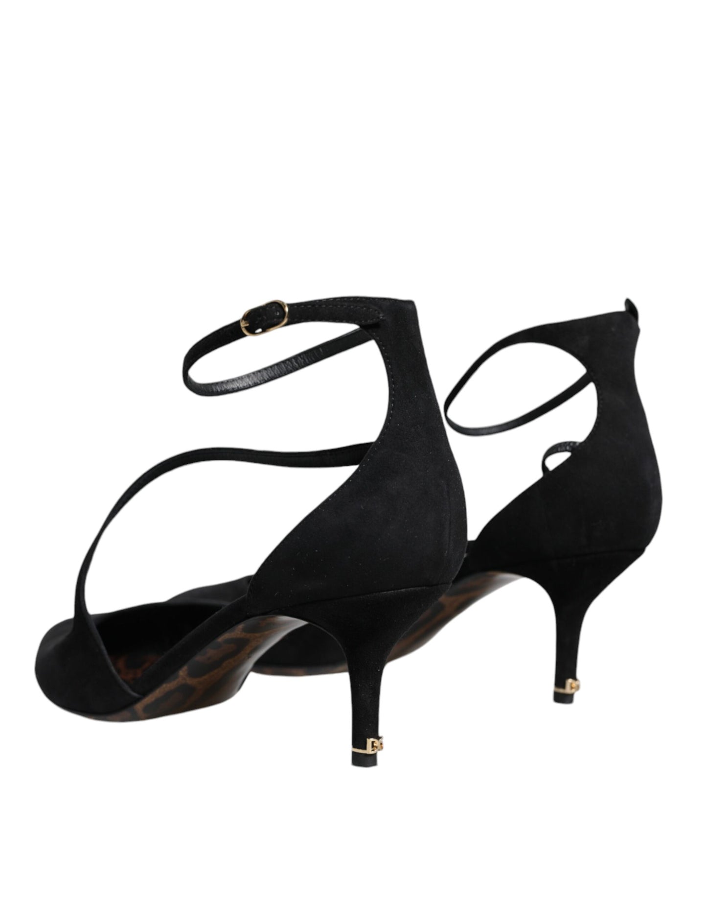 Dolce & Gabbana Black Suede Ankle Strap Heels Pumps Shoes EU39 / US9