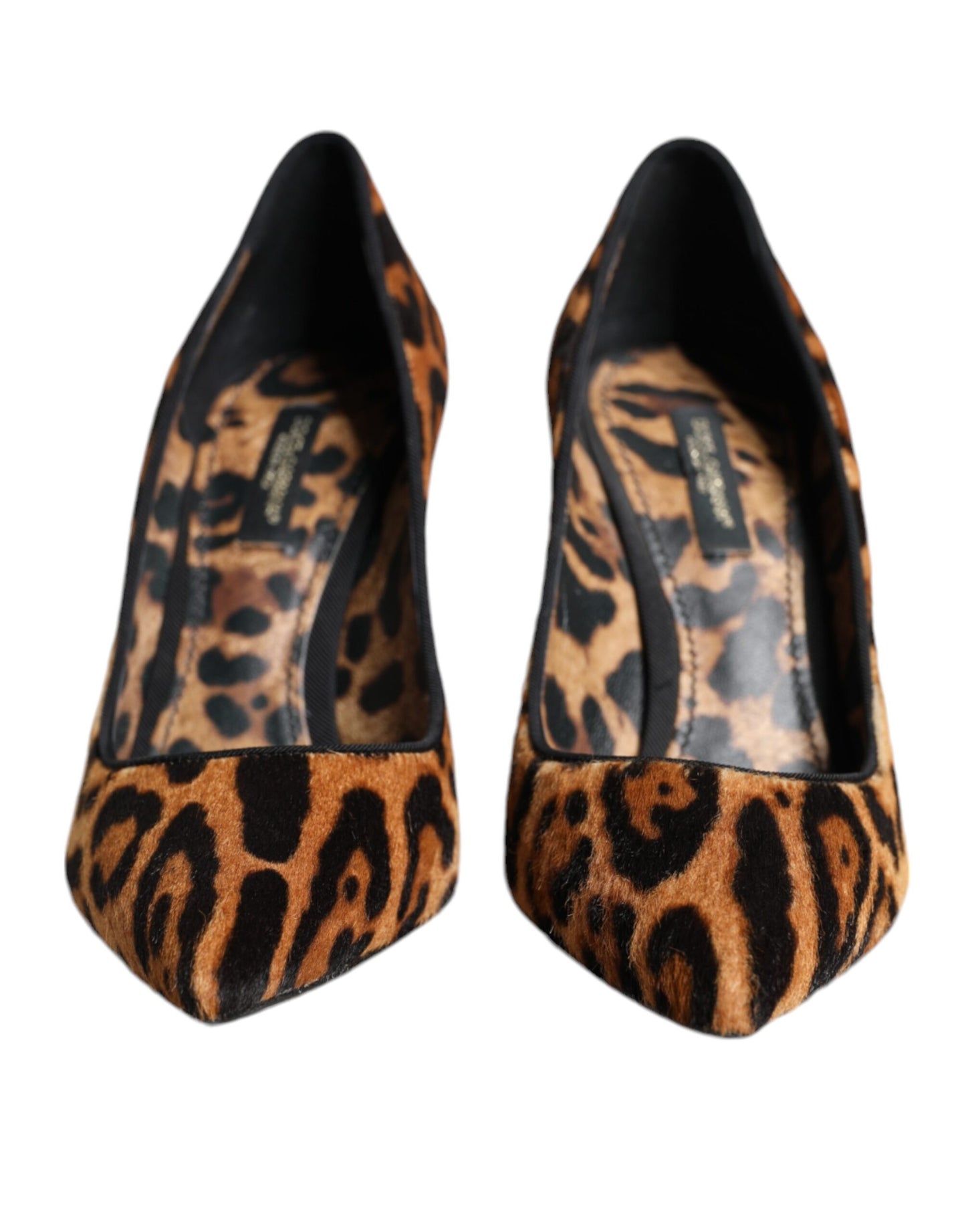 Dolce & Gabbana Brown Leopard Calf Hair Heels Pumps Shoes EU36 / US6