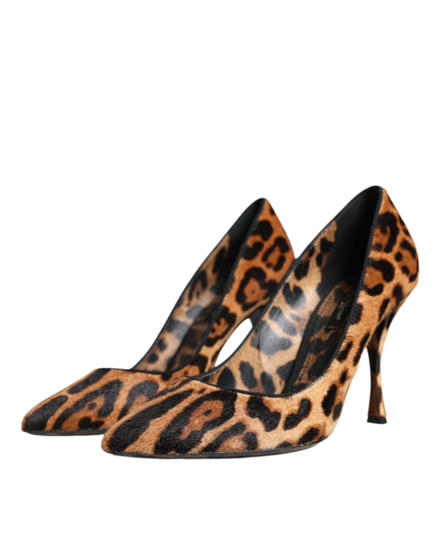 Dolce & Gabbana Brown Leopard Calf Hair Heels Pumps Shoes EU36 / US6