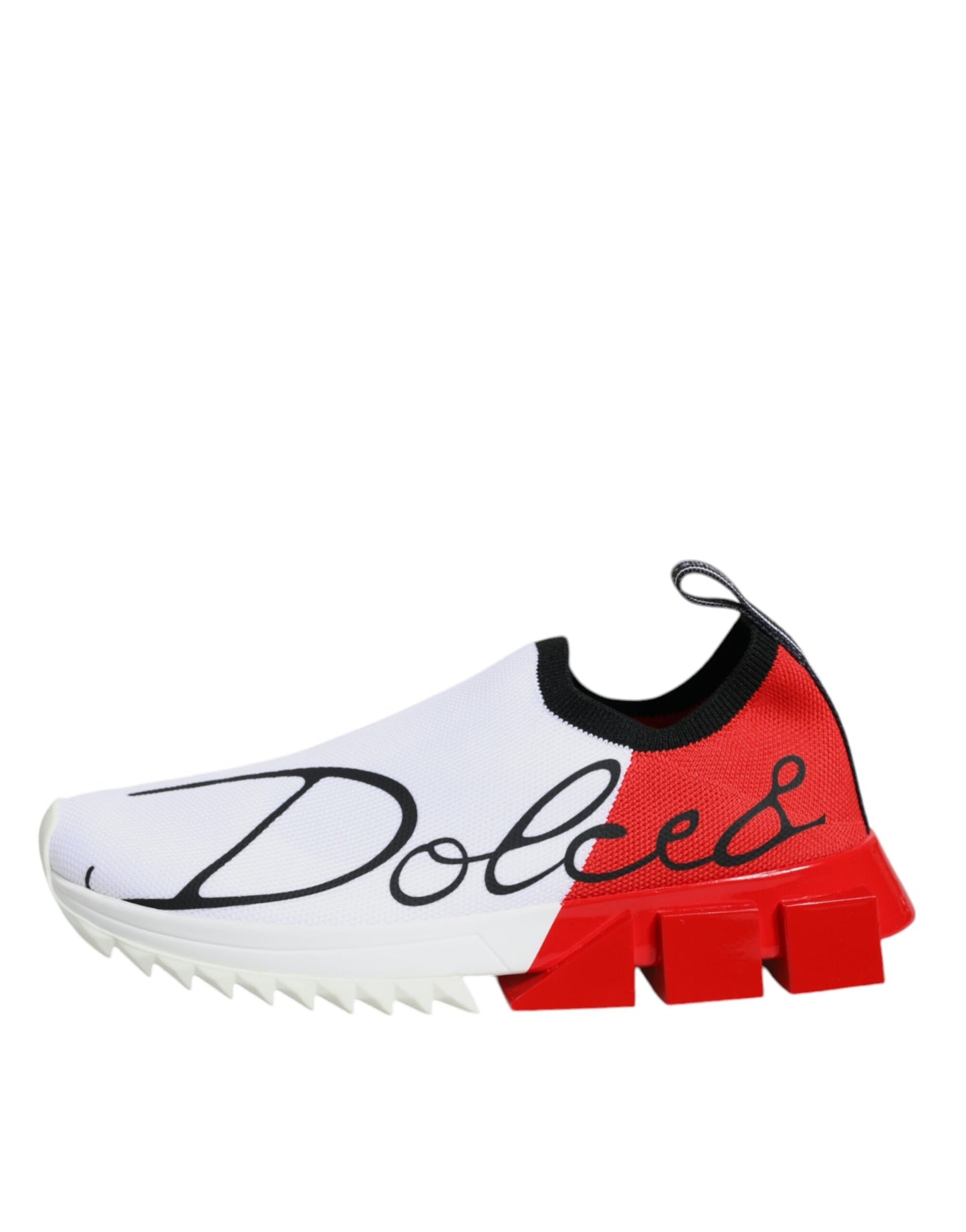 Dolce & Gabbana White Red Low Top Sorrento Men Sneakers Shoes EU36 / US6