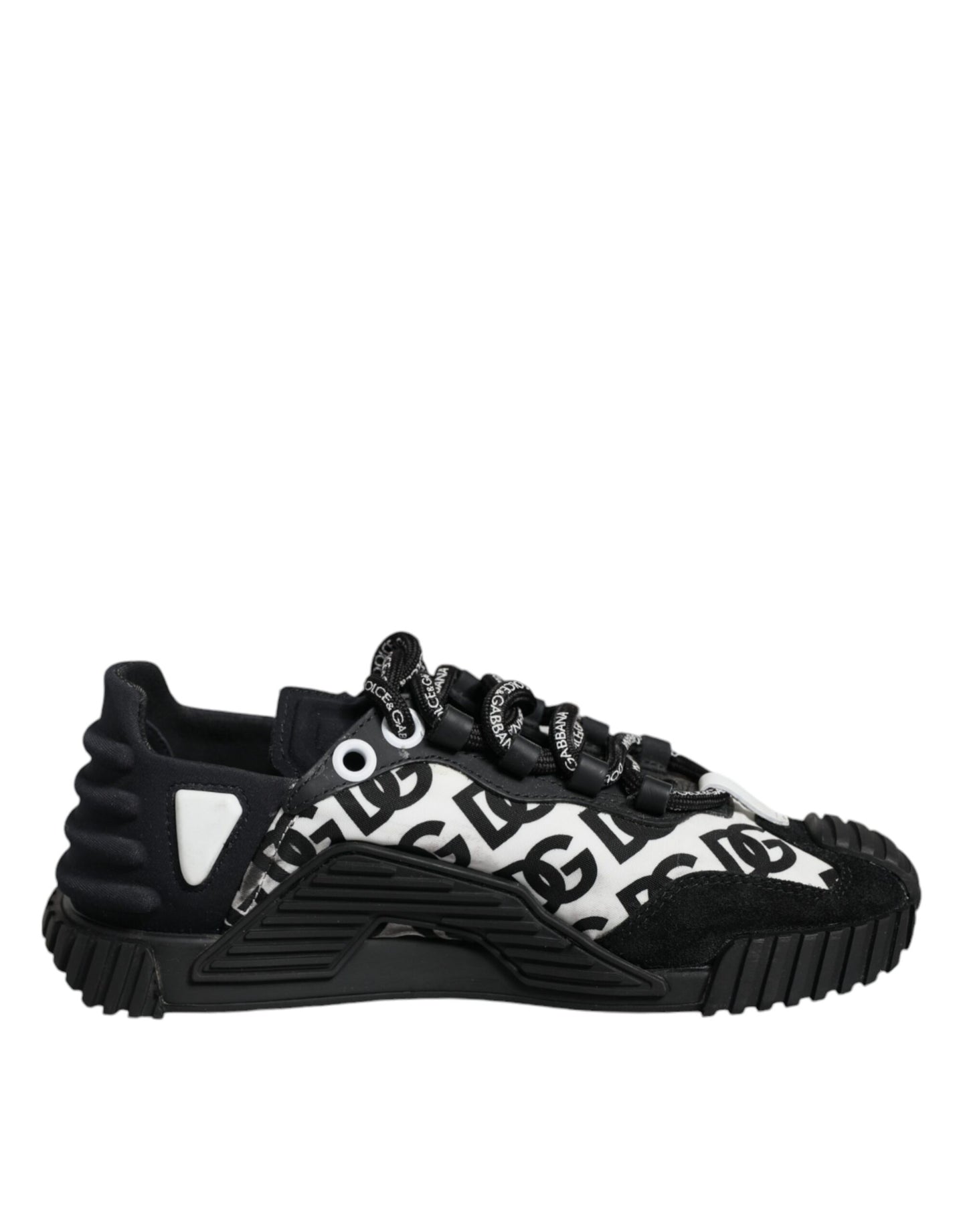 Dolce & Gabbana Black Logo Lace Up Low Top NS1 Sneakers Shoes EU35.5 / US5.5