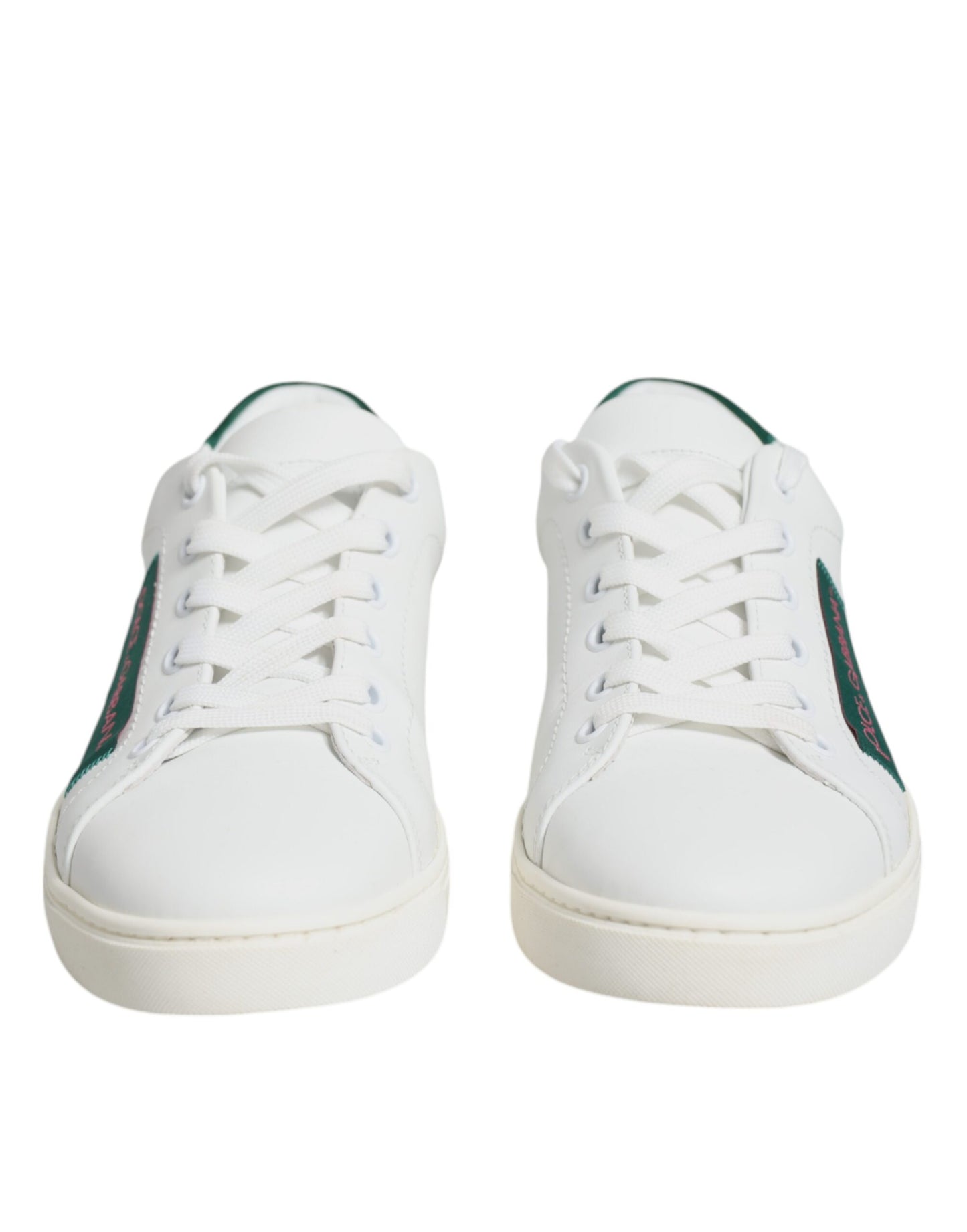 Dolce & Gabbana White London Calf Leather Sneakers Shoes EU38.5 / US8.5