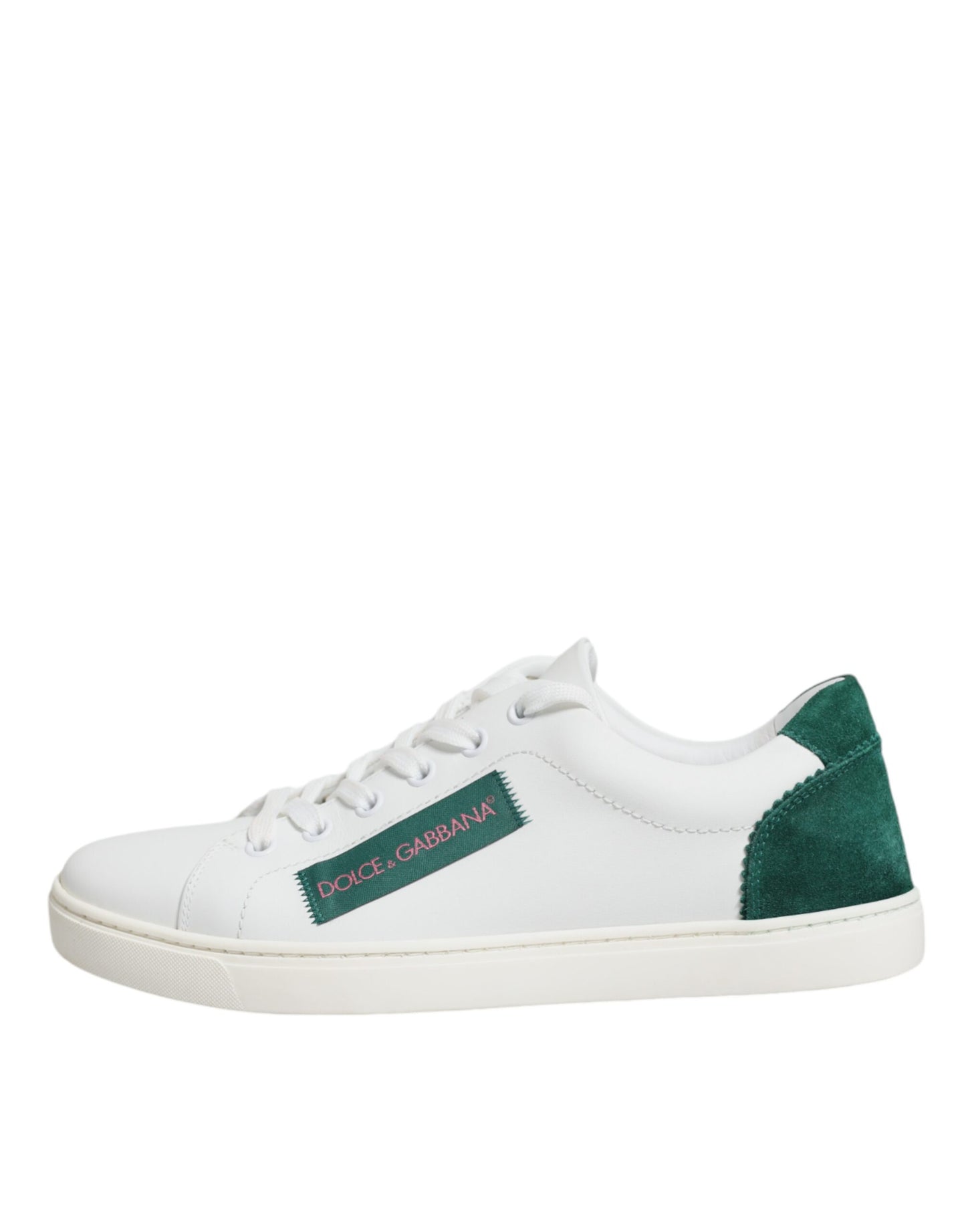 Dolce & Gabbana White London Calf Leather Sneakers Shoes EU38.5 / US8.5