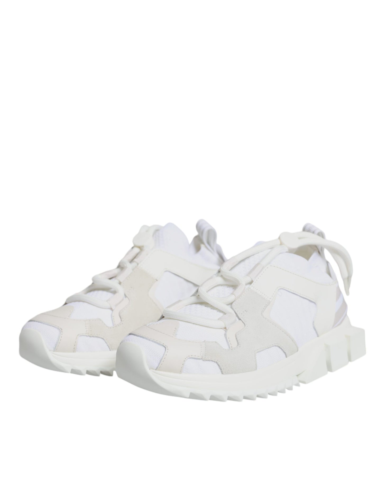 Dolce & Gabbana White Mesh Sorrento Trekking Sneakers Shoes EU38.5 / US8.5