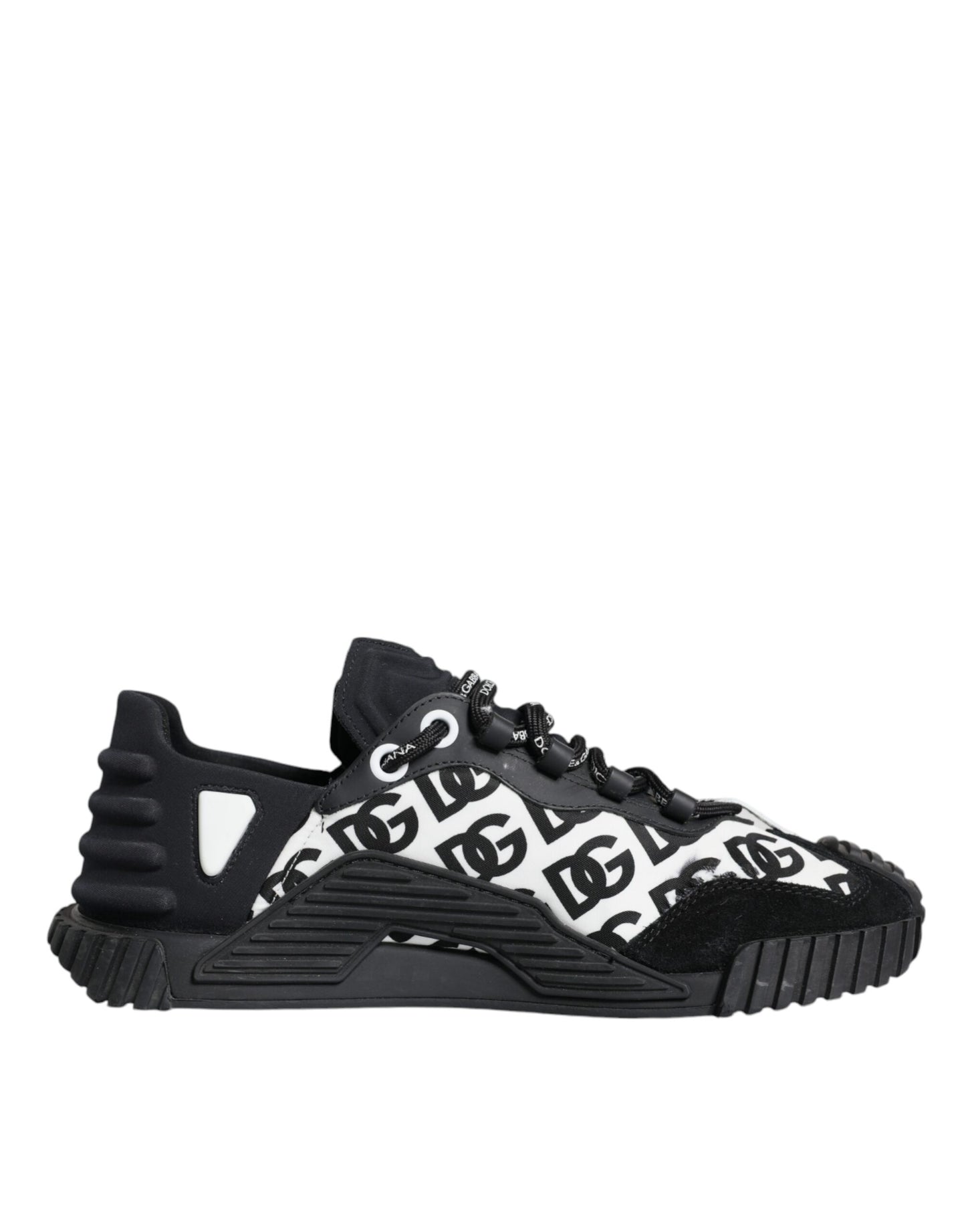 Dolce & Gabbana Black Logo Lace Up Low Top NS1 Sneakers Shoes EU40 / US7