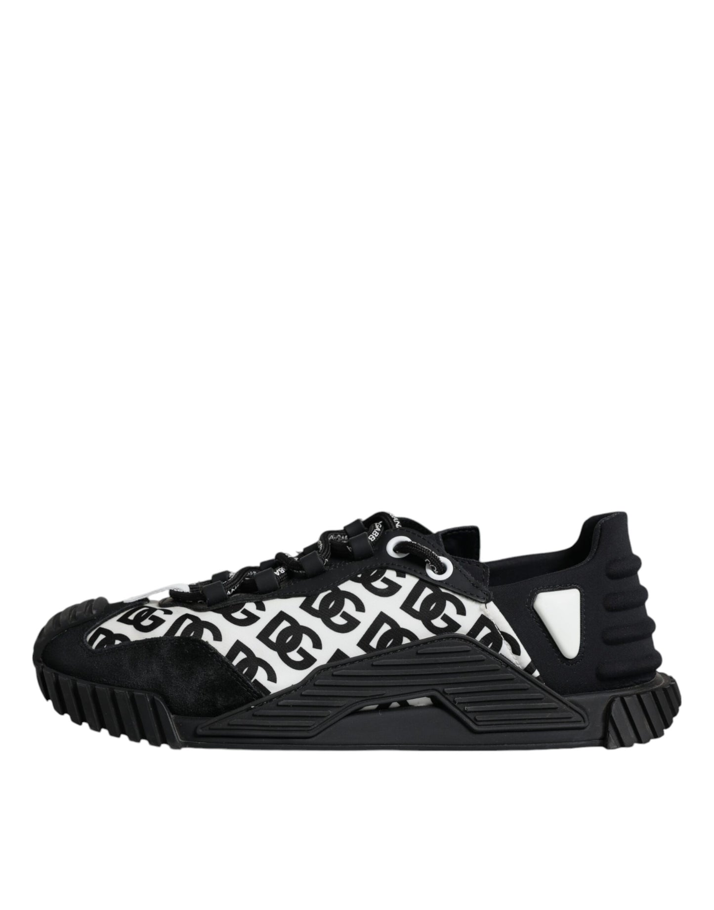 Dolce & Gabbana Black Logo Lace Up Low Top NS1 Sneakers Shoes EU42 / US9