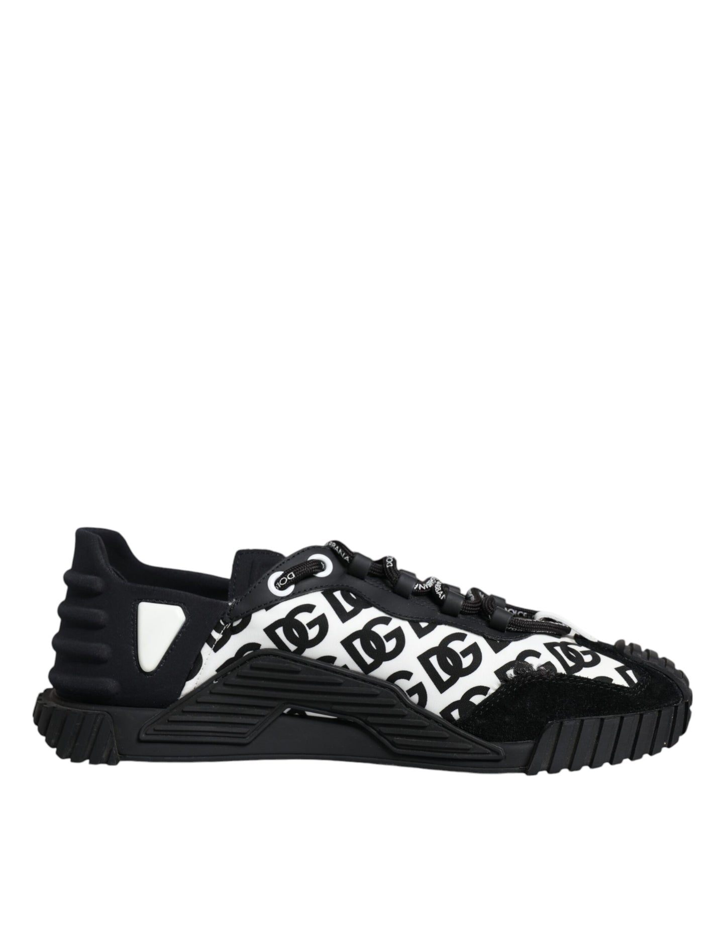 Dolce & Gabbana Black Logo Lace Up Low Top NS1 Sneakers Shoes EU43 / US10