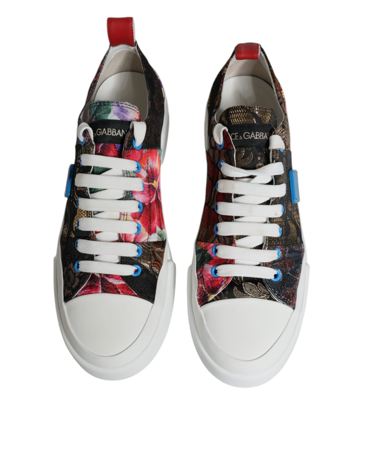 Dolce & Gabbana Multicolor Patchwork Low Top Sneakers Shoes EU41 / US11