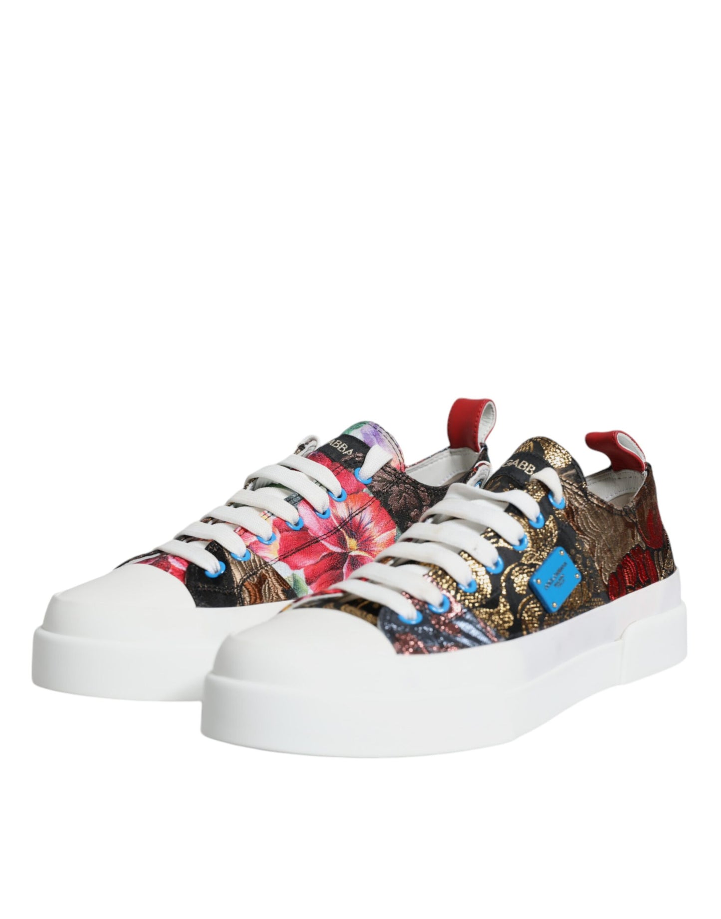 Dolce & Gabbana Multicolor Patchwork Low Top Sneakers Shoes EU41 / US11