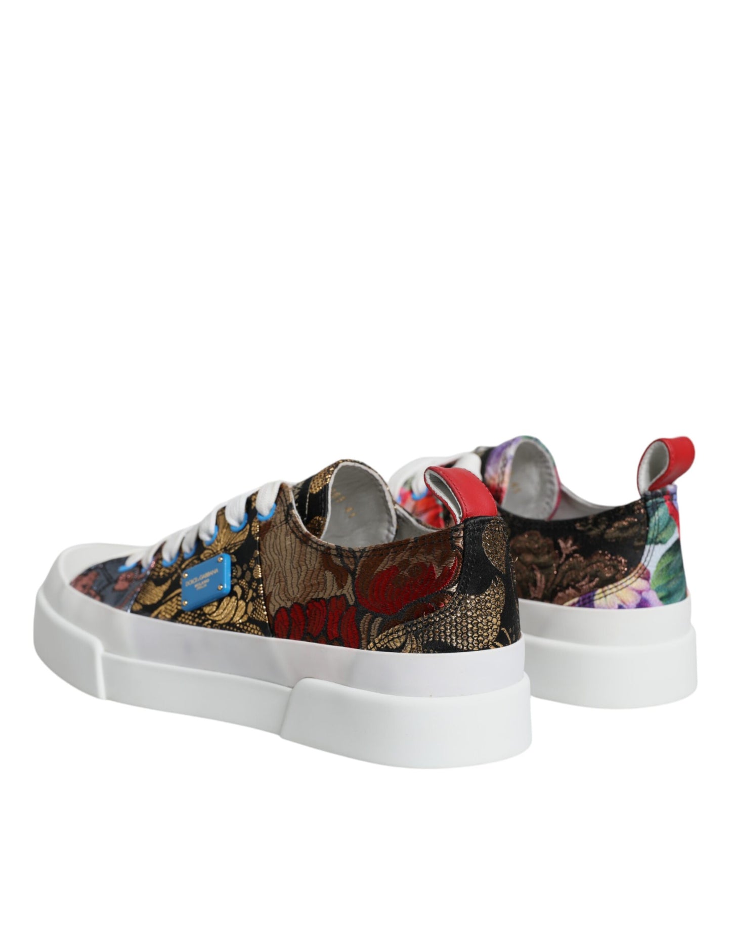 Dolce & Gabbana Multicolor Patchwork Low Top Sneakers Shoes EU41 / US11