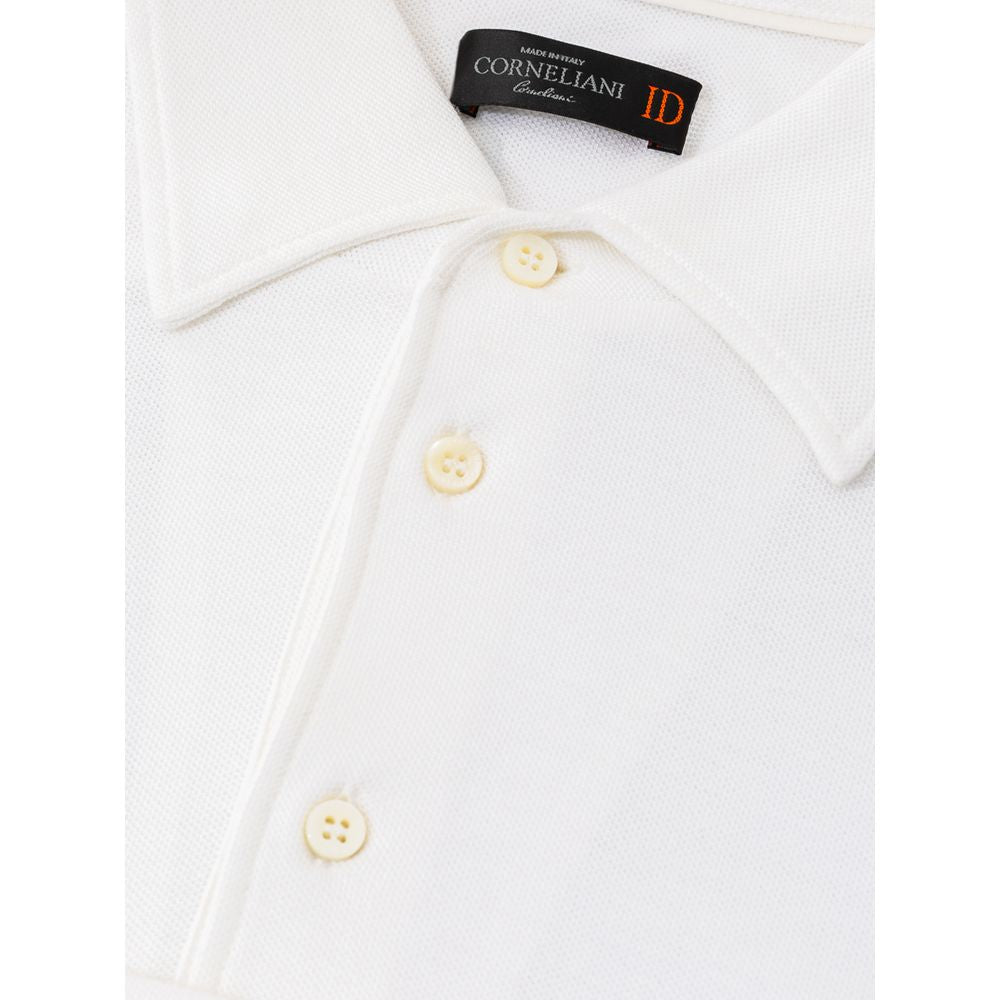 Corneliani White Cotton Polo Shirt IT50 | L