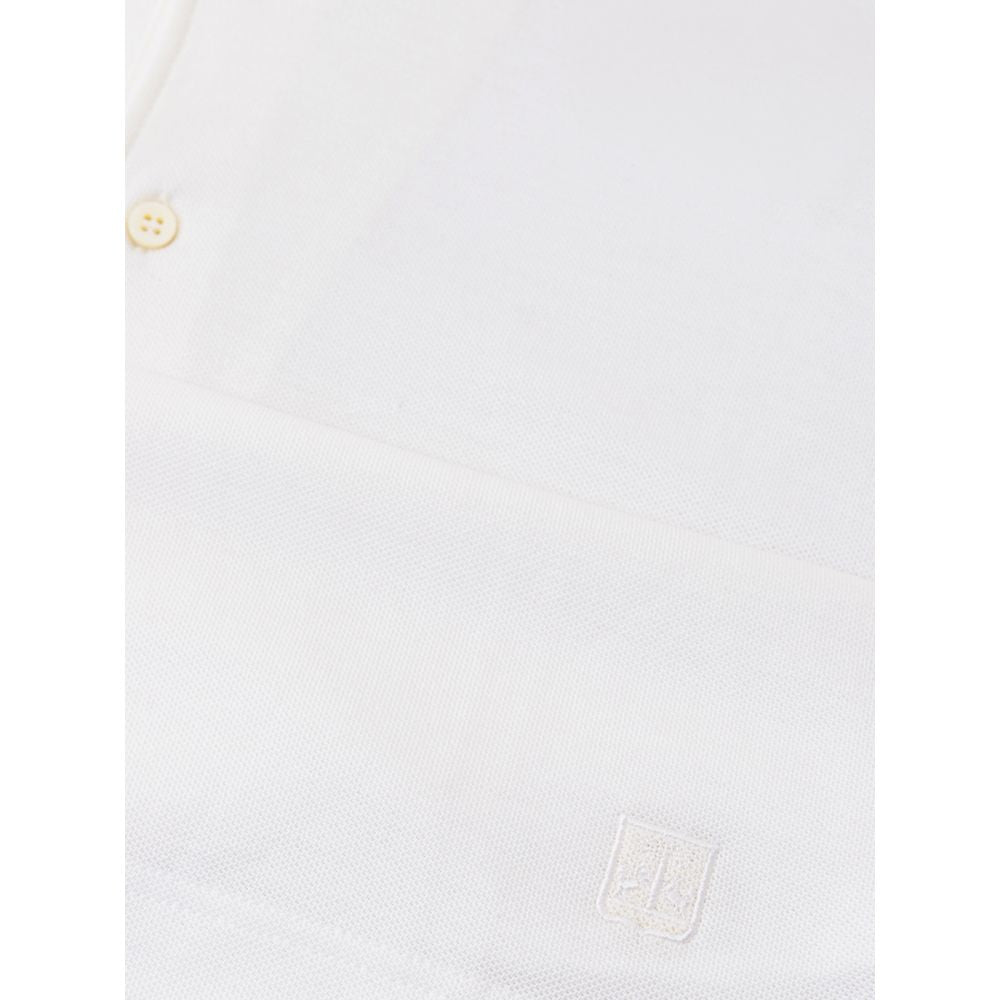 Corneliani White Cotton Polo Shirt IT50 | L