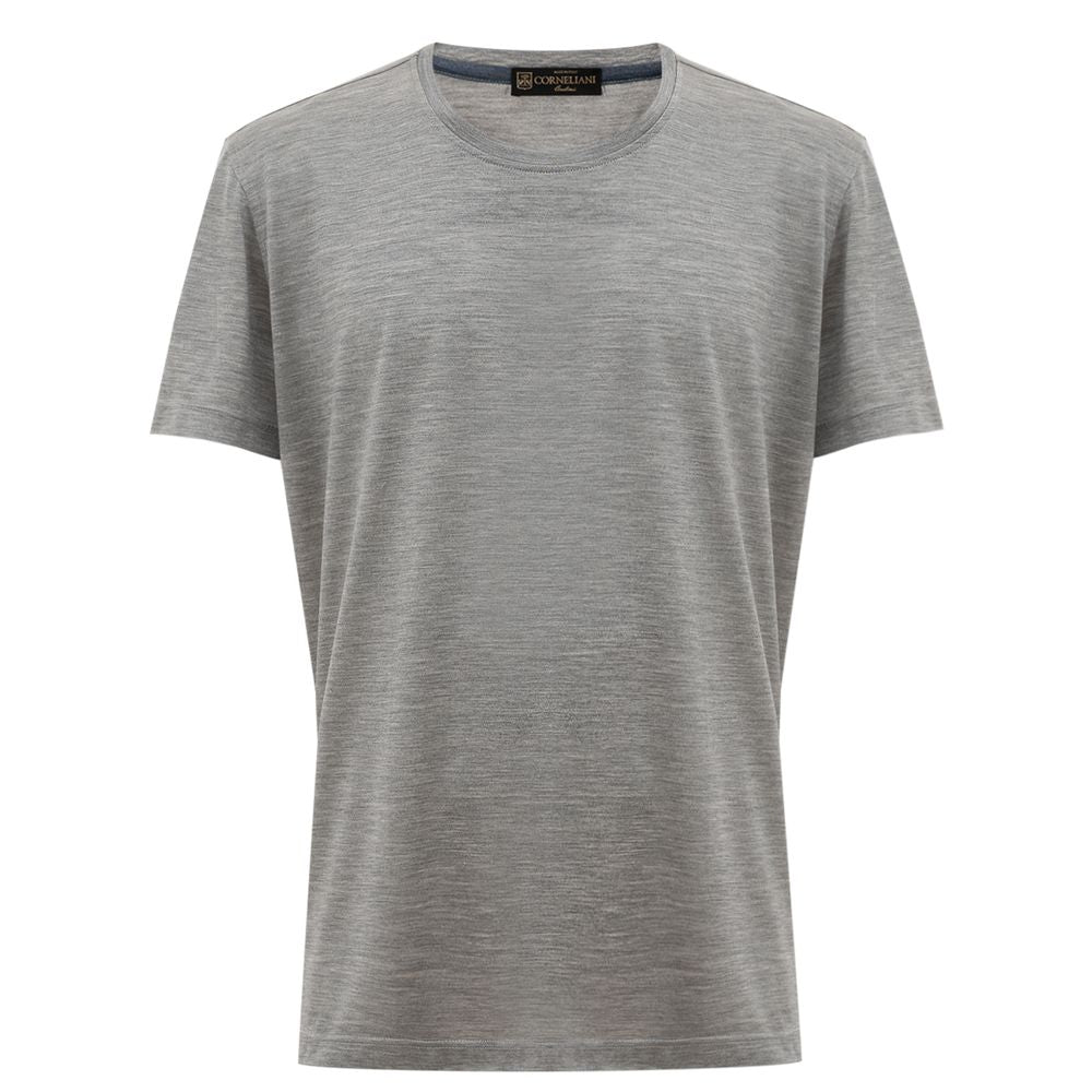 Corneliani Gray Silk T-Shirt IT52 | XL