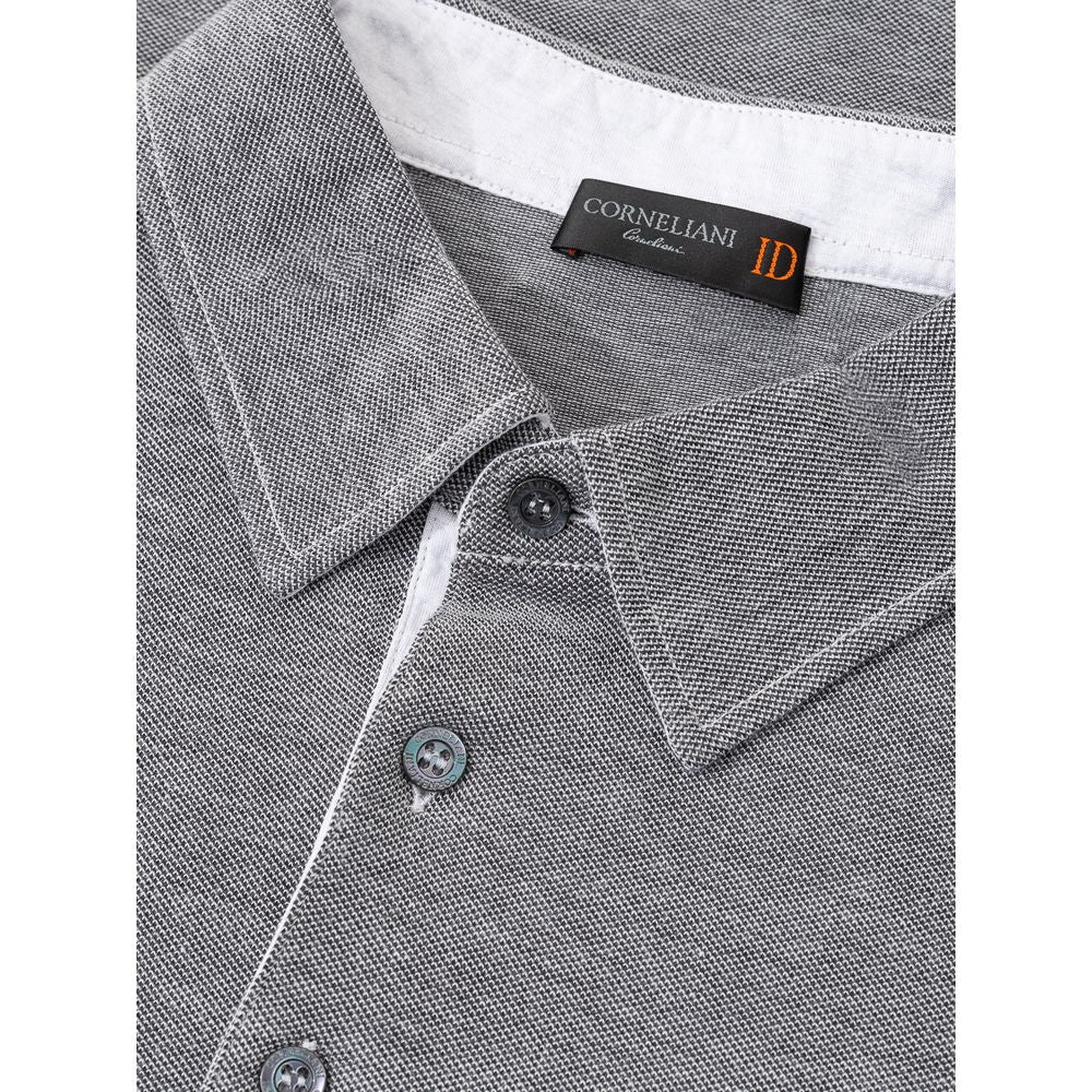 Corneliani Gray Cotton Polo Shirt IT50 | L