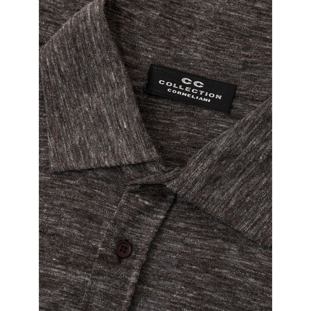 Corneliani Gray Wool Shirt IT50 | L