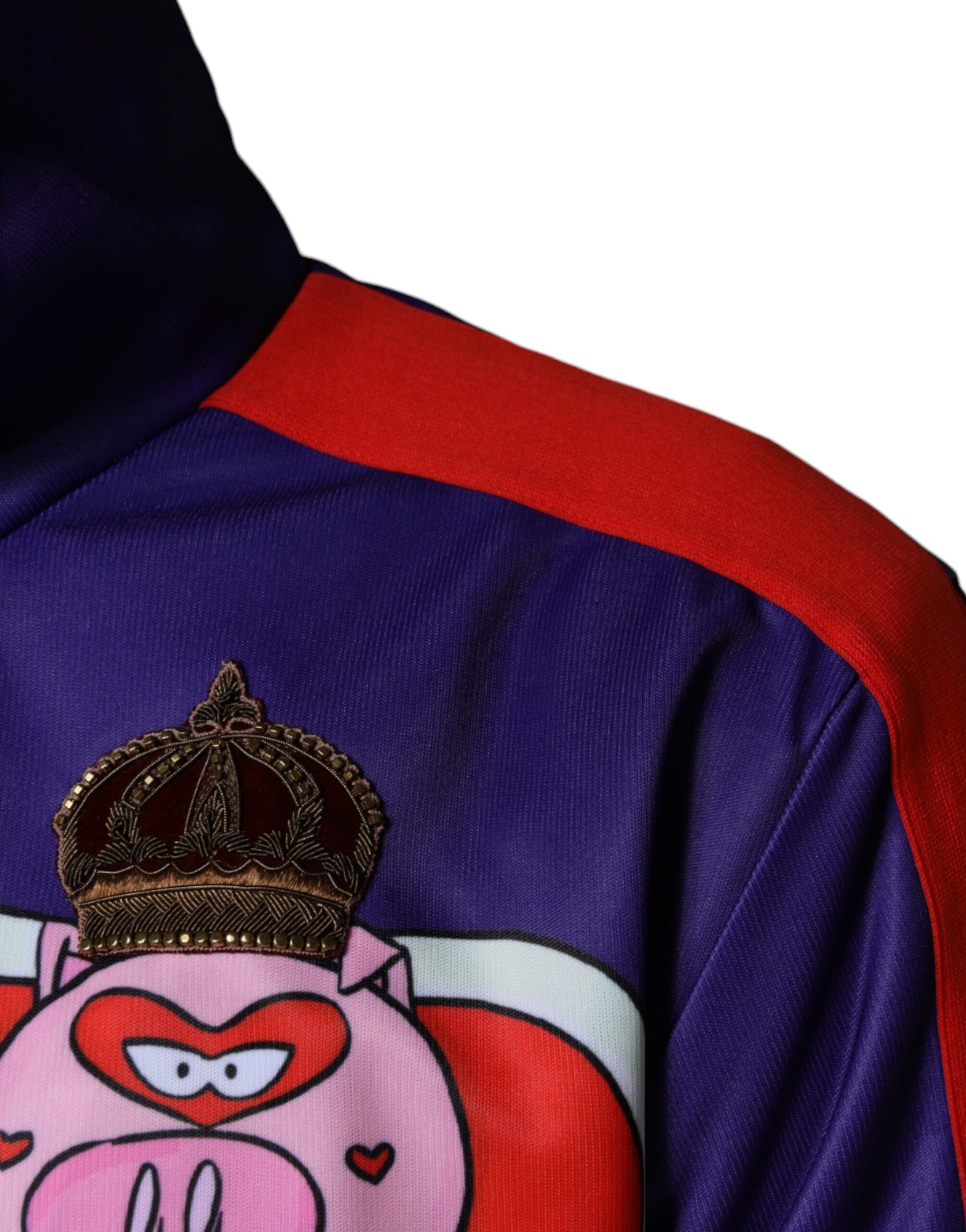 Dolce & Gabbana Purple YEAR OF THE PIG Full Zip Bomber Jacket IT48 / M