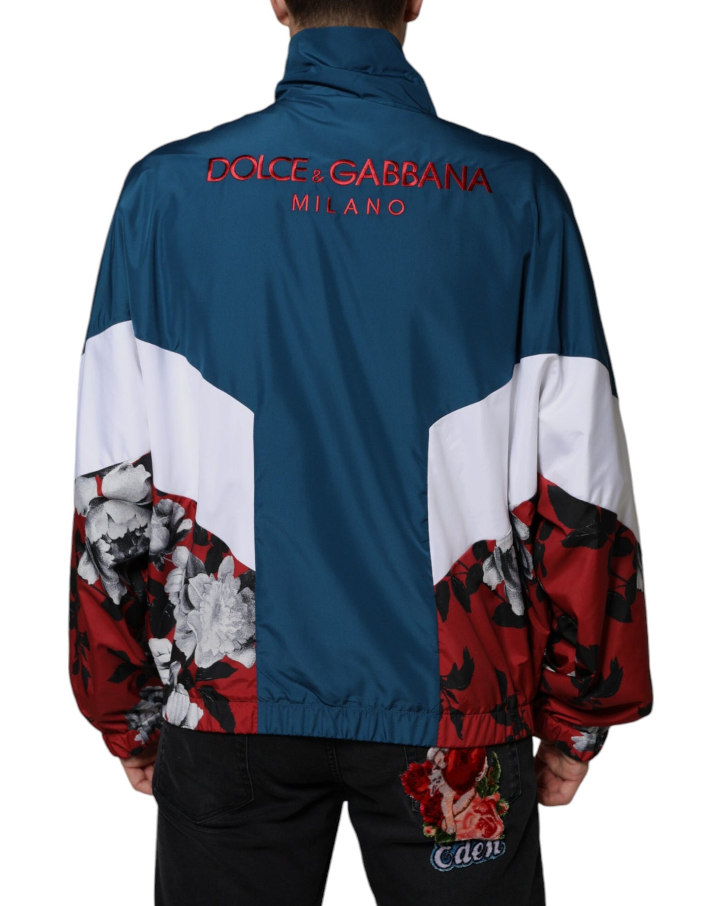 Dolce & Gabbana Multicolor Polyester Full Zip Jacket IT50 / L