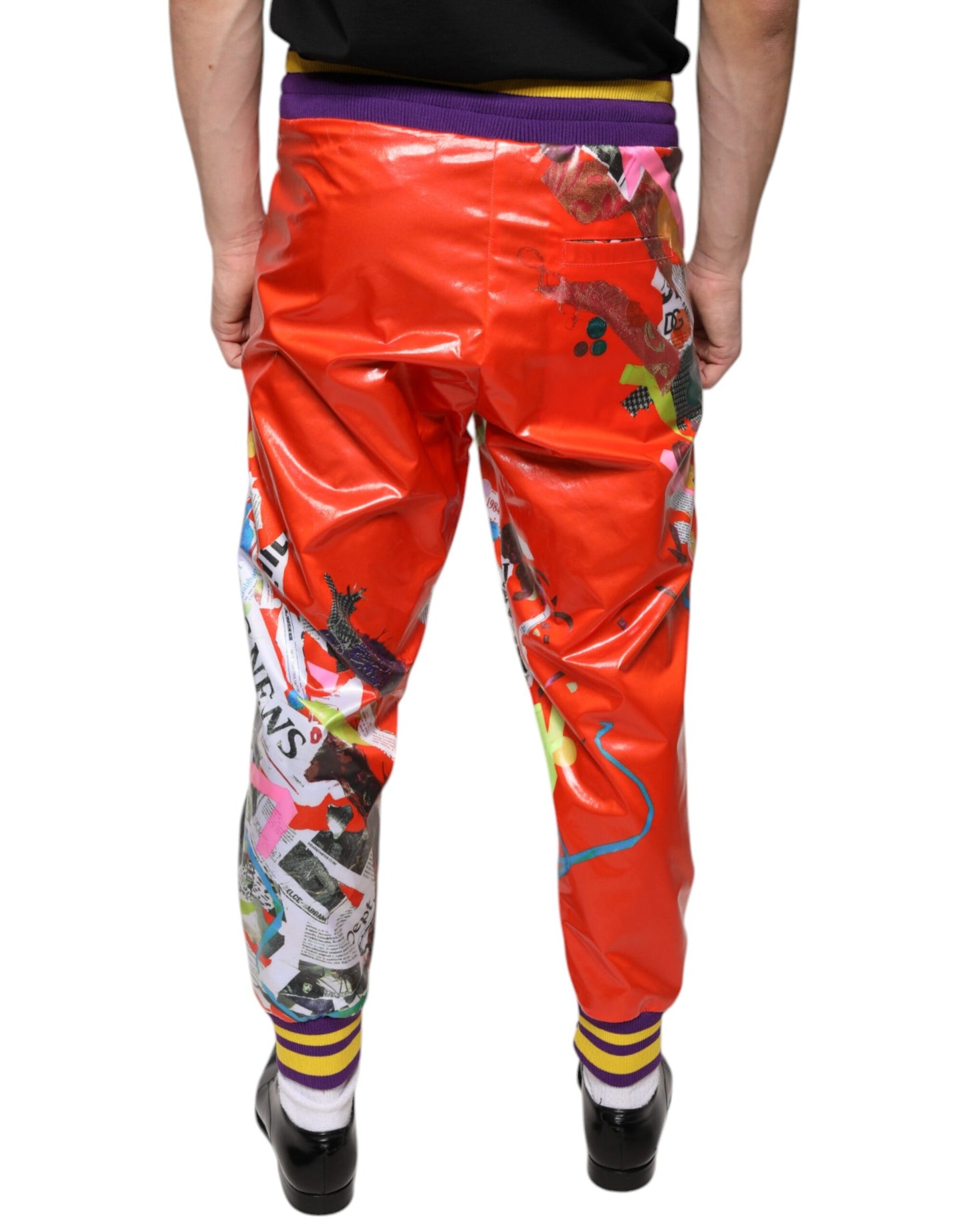 Dolce & Gabbana Multicolor Printed Jogger Sweatpants Pants IT46 / S