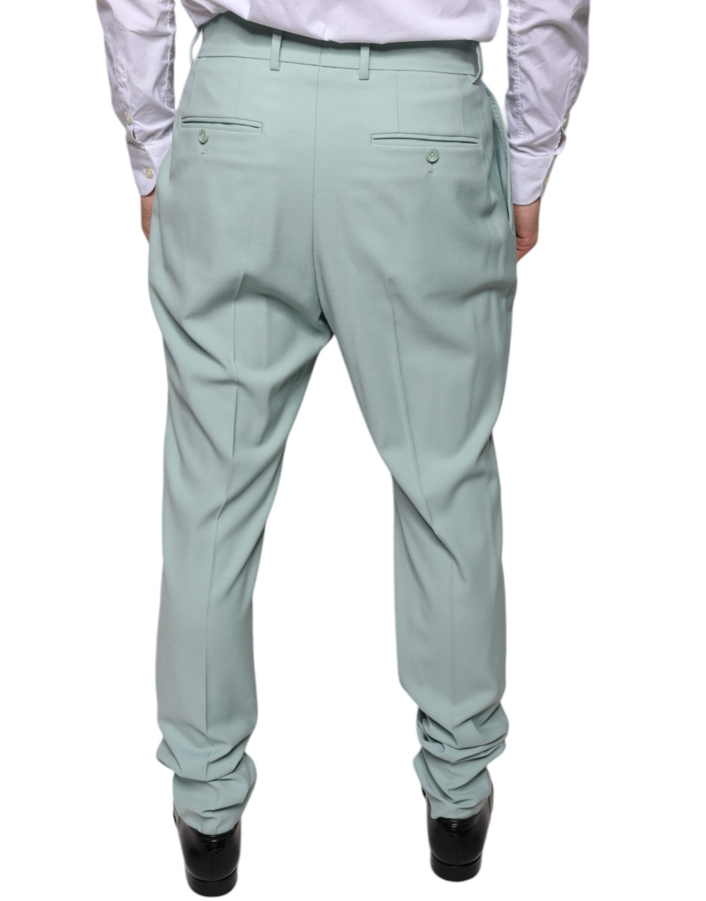 Dolce & Gabbana Mint Green Cotton Dress Pants IT48 / M