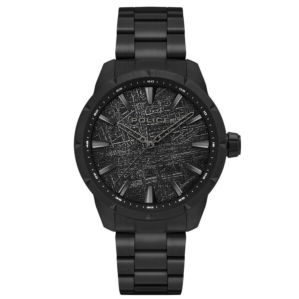 Police Black Stainless Steel Watch