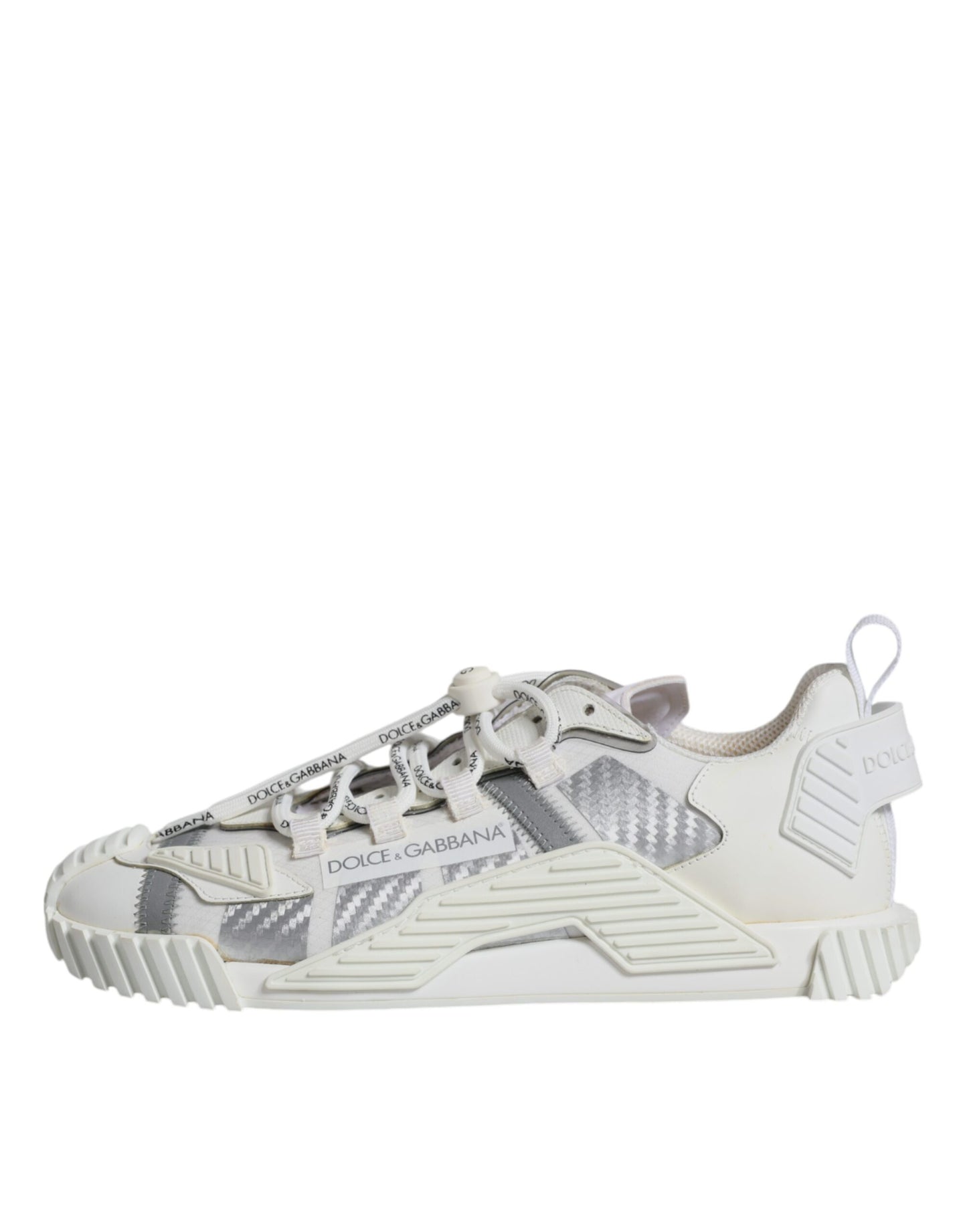 Dolce & Gabbana White Lace Up Low Top NS1 Sneakers Shoes