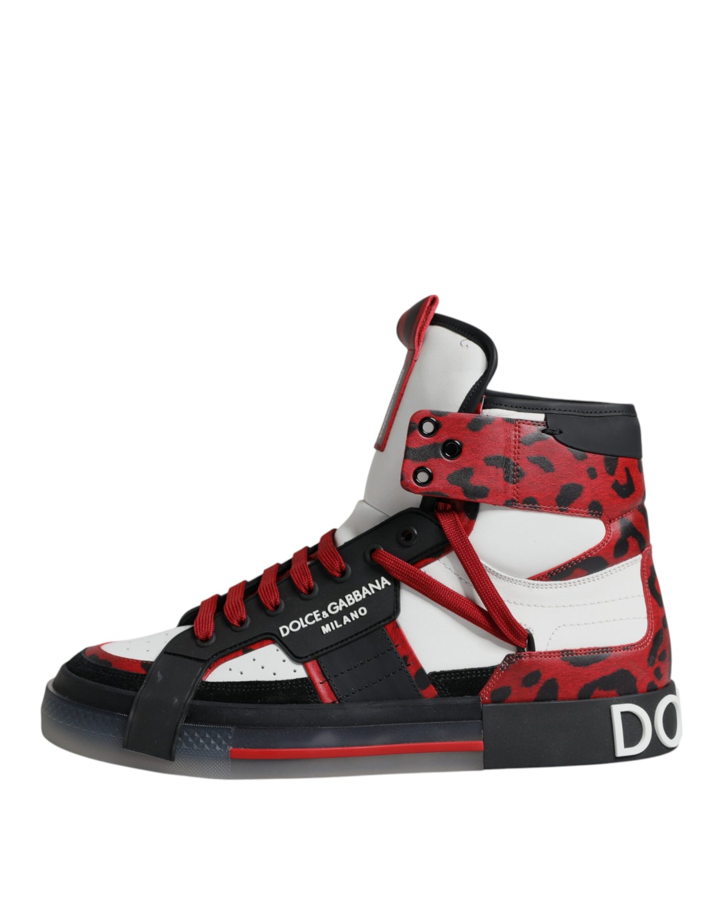 Dolce & Gabbana Multicolor Leather High Top Sneakers Shoes EU44 / US11