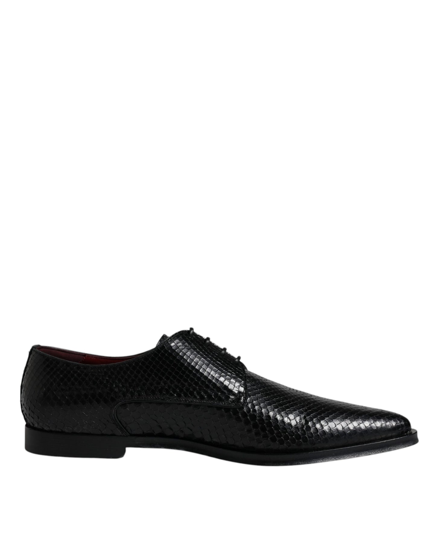 Dolce & Gabbana Black Leather Derby Formal Dress Shoes EU45 / US12