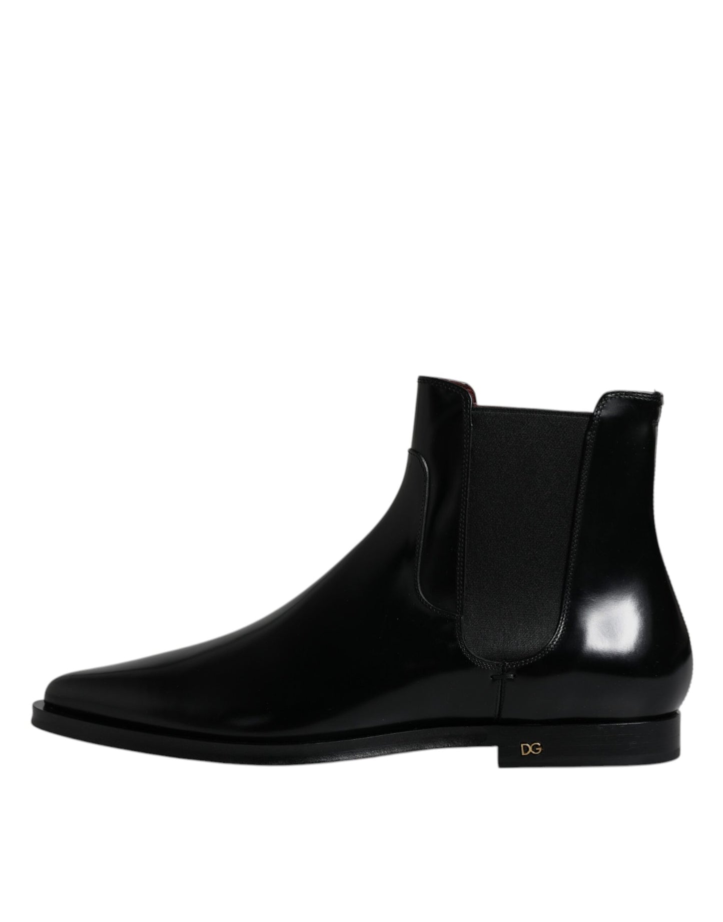 Dolce & Gabbana Black Leather Chelsea Men Ankle Boots Shoes EU42 / US9