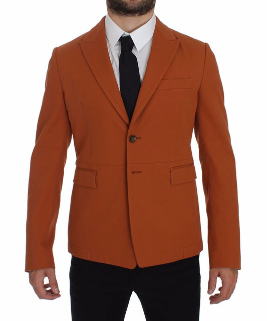 Dolce & Gabbana Elegant Orange Casual Cotton Blend Blazer IT52 / XL