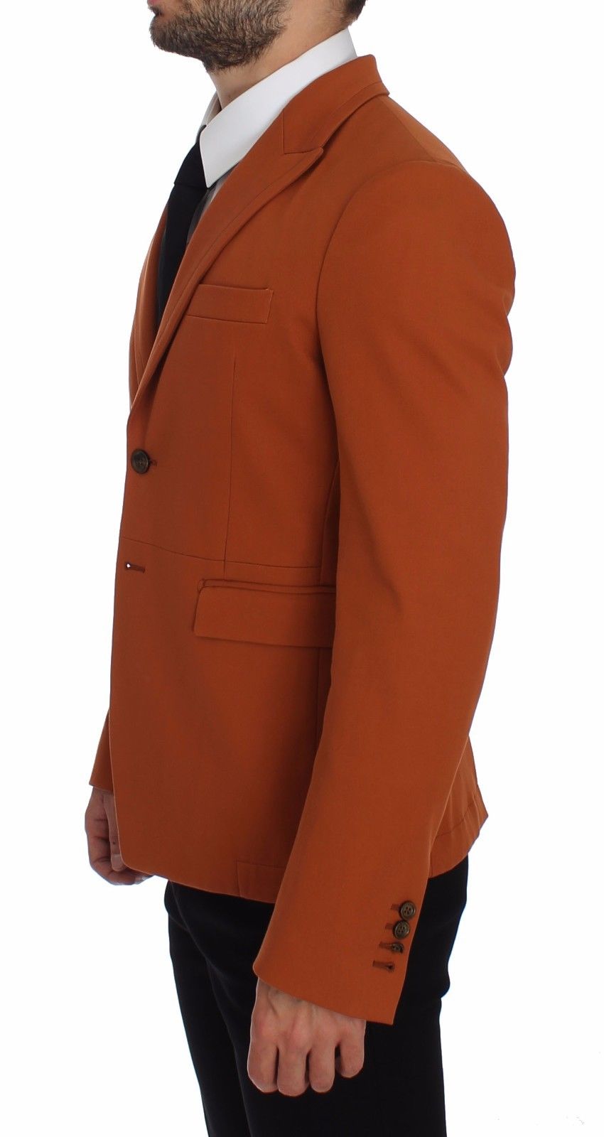 Dolce & Gabbana Elegant Orange Casual Cotton Blend Blazer IT52 / XL