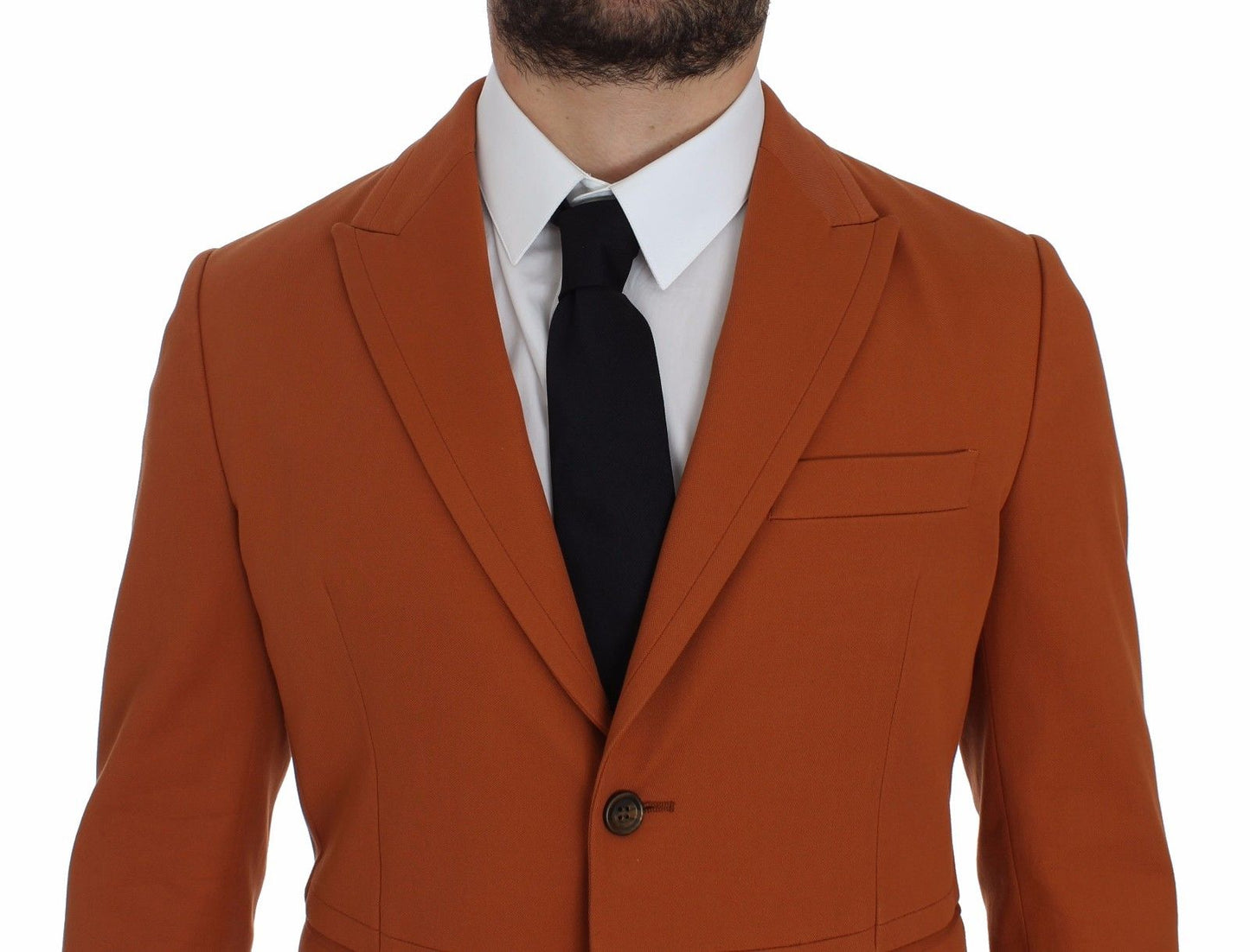 Dolce & Gabbana Elegant Orange Casual Cotton Blend Blazer IT52 / XL