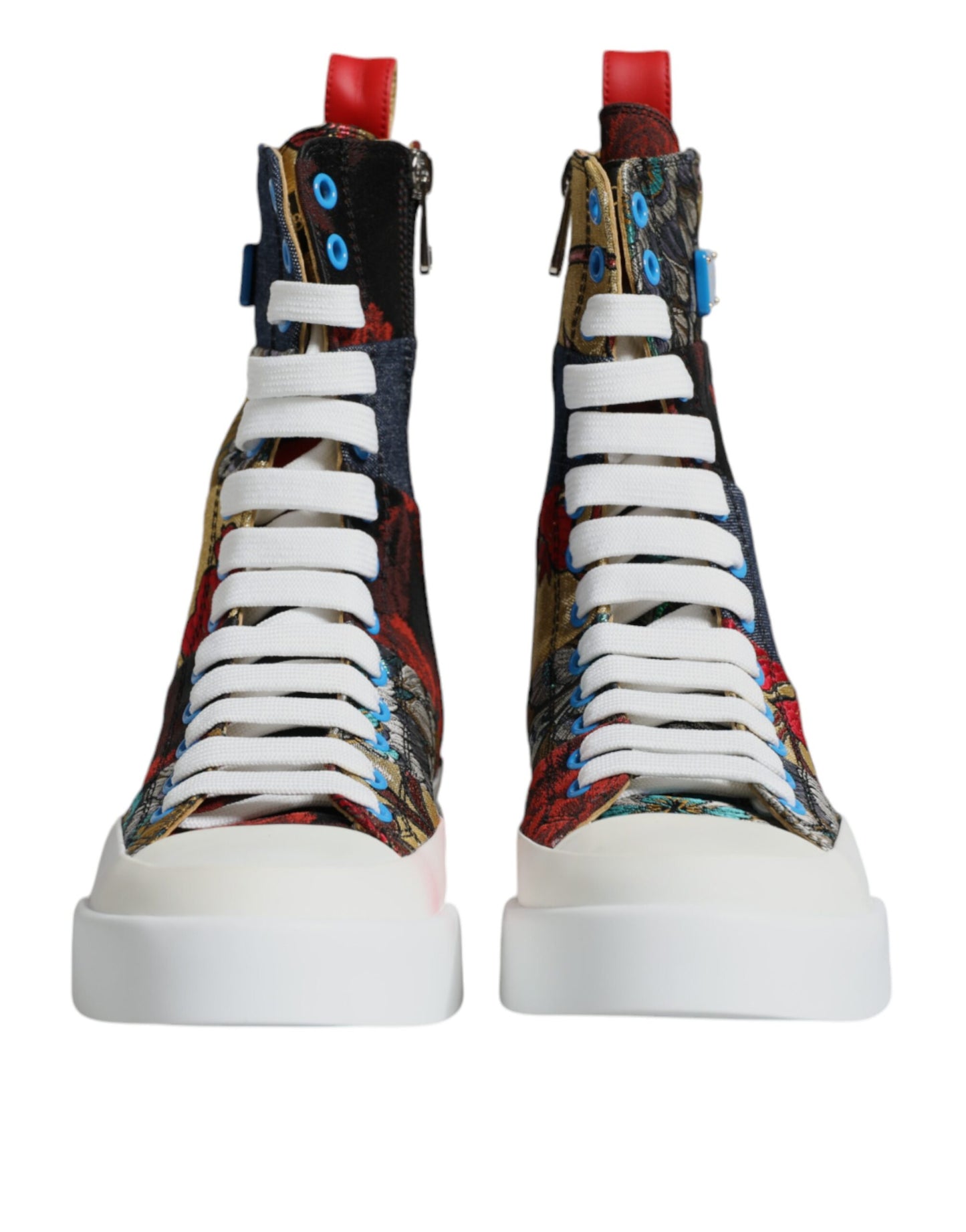 Dolce & Gabbana Multicolor Patchwork High Top Sneakers Shoes EU36 / US6