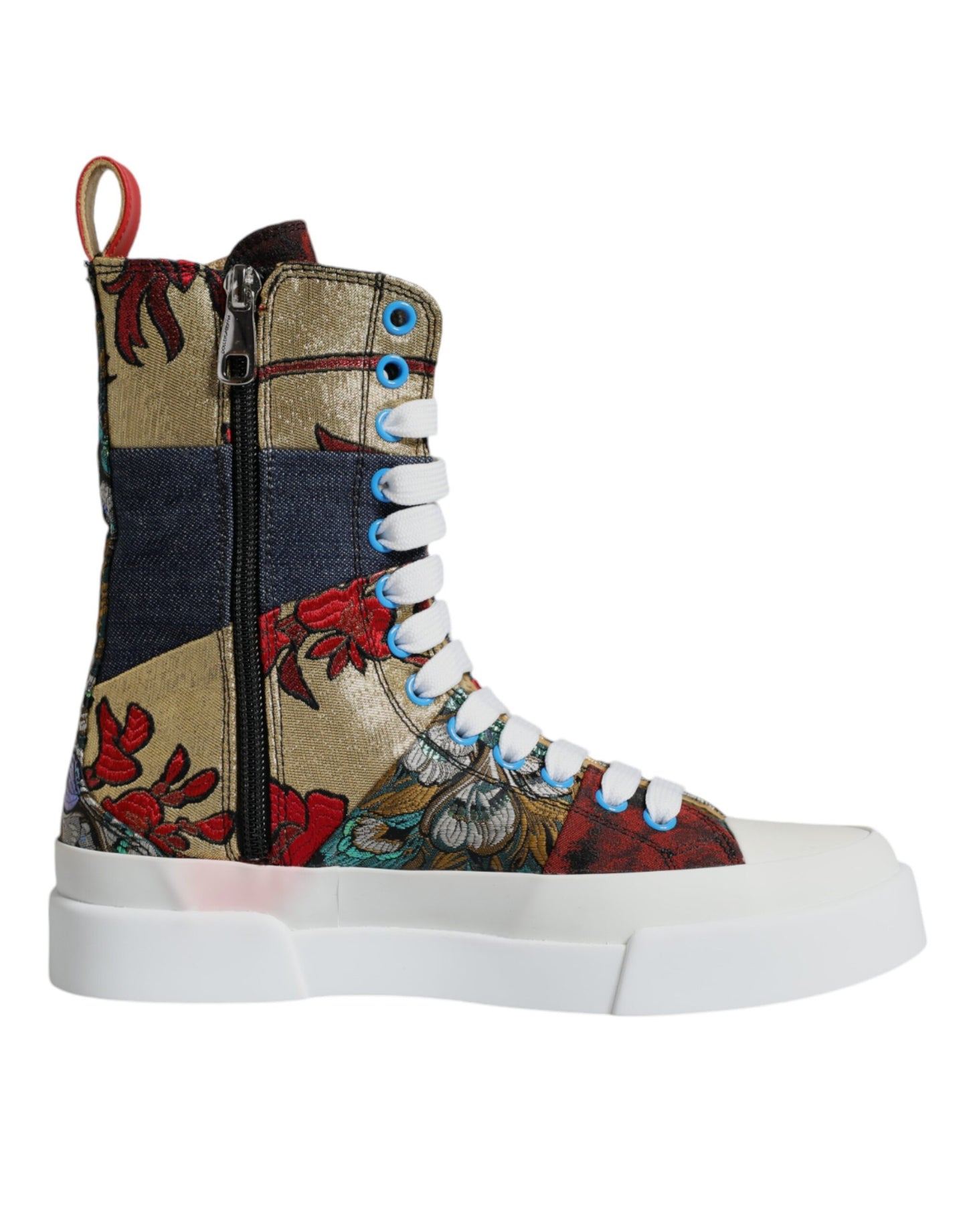 Dolce & Gabbana Multicolor Patchwork High Top Sneakers Shoes EU36 / US6