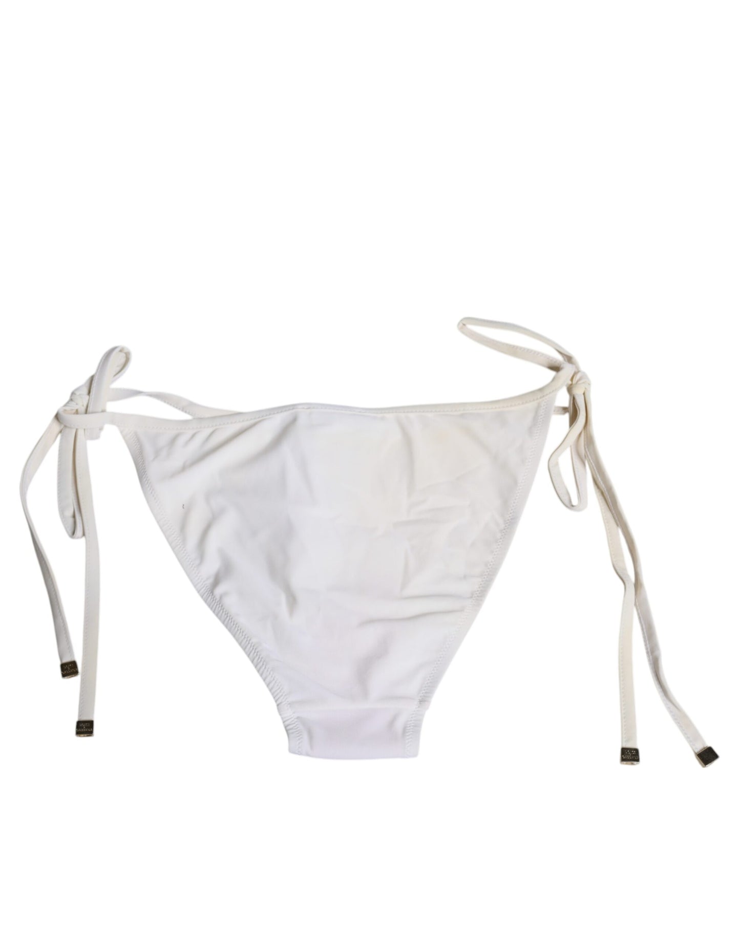 Dolce & Gabbana White Nylon Bottom Beachwear Swimwear Bikini IT3 / M