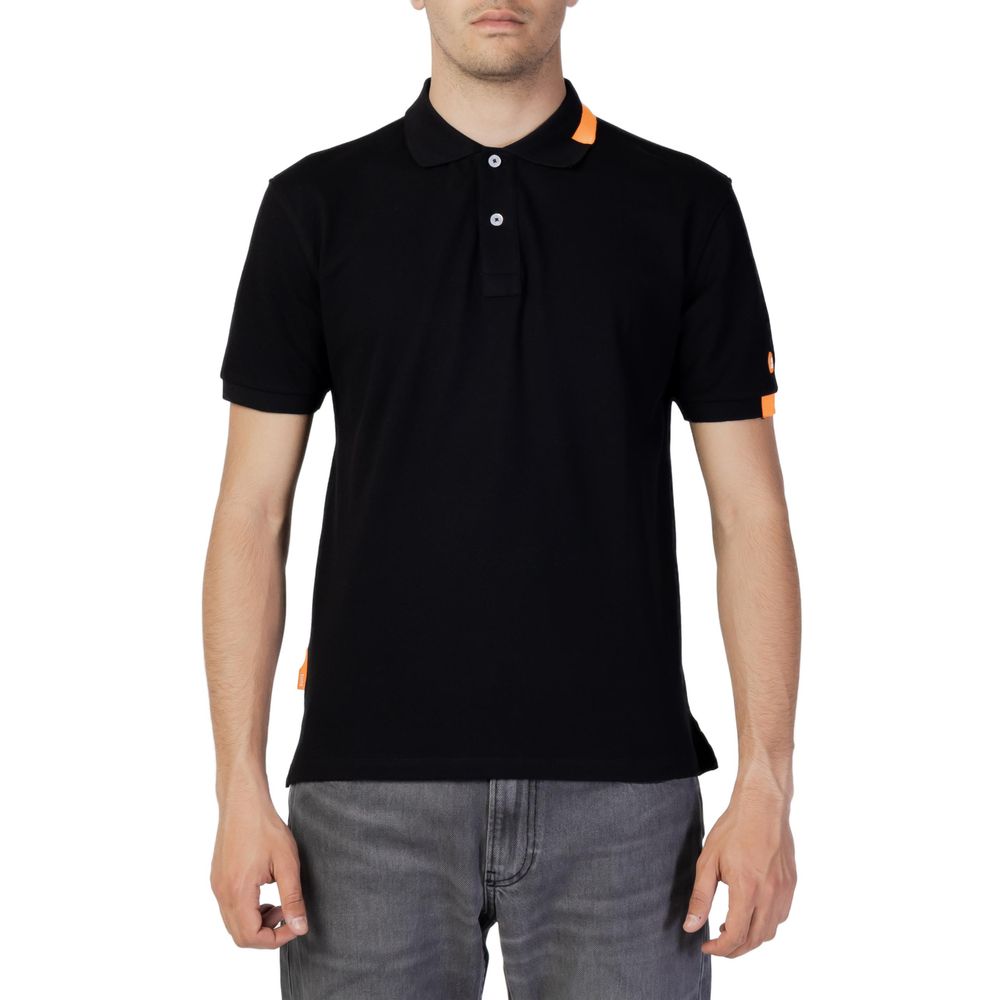 Suns Black Cotton Polo Shirt IT44 | S