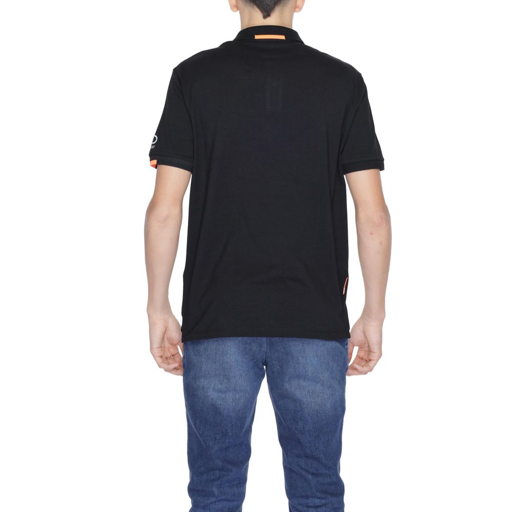 Suns Black Cotton Polo Shirt IT48 | L