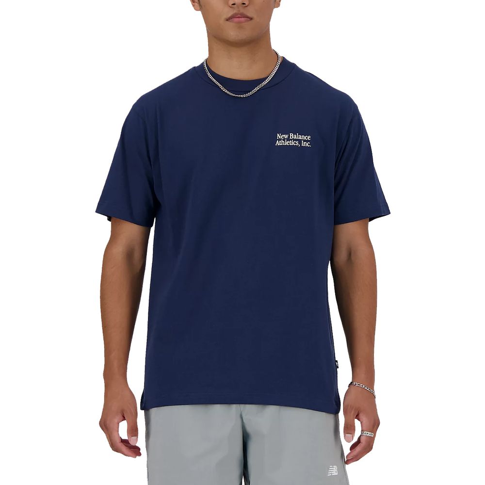 New Balance Blue Cotton T-Shirt IT42 | XS