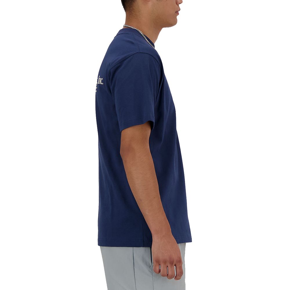 New Balance Blue Cotton T-Shirt IT42 | XS