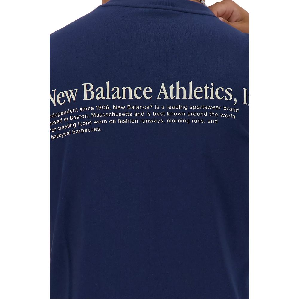 New Balance Blue Cotton T-Shirt IT42 | XS