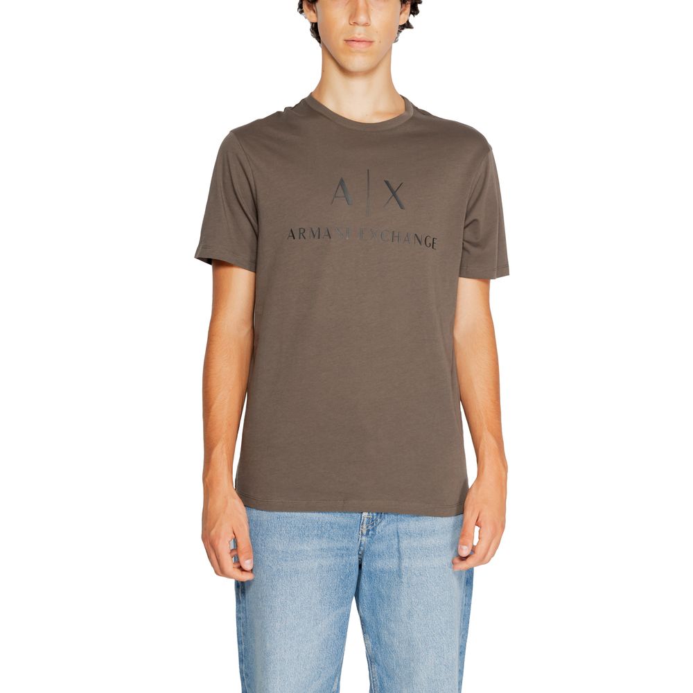 Armani Exchange Green Cotton T-Shirt