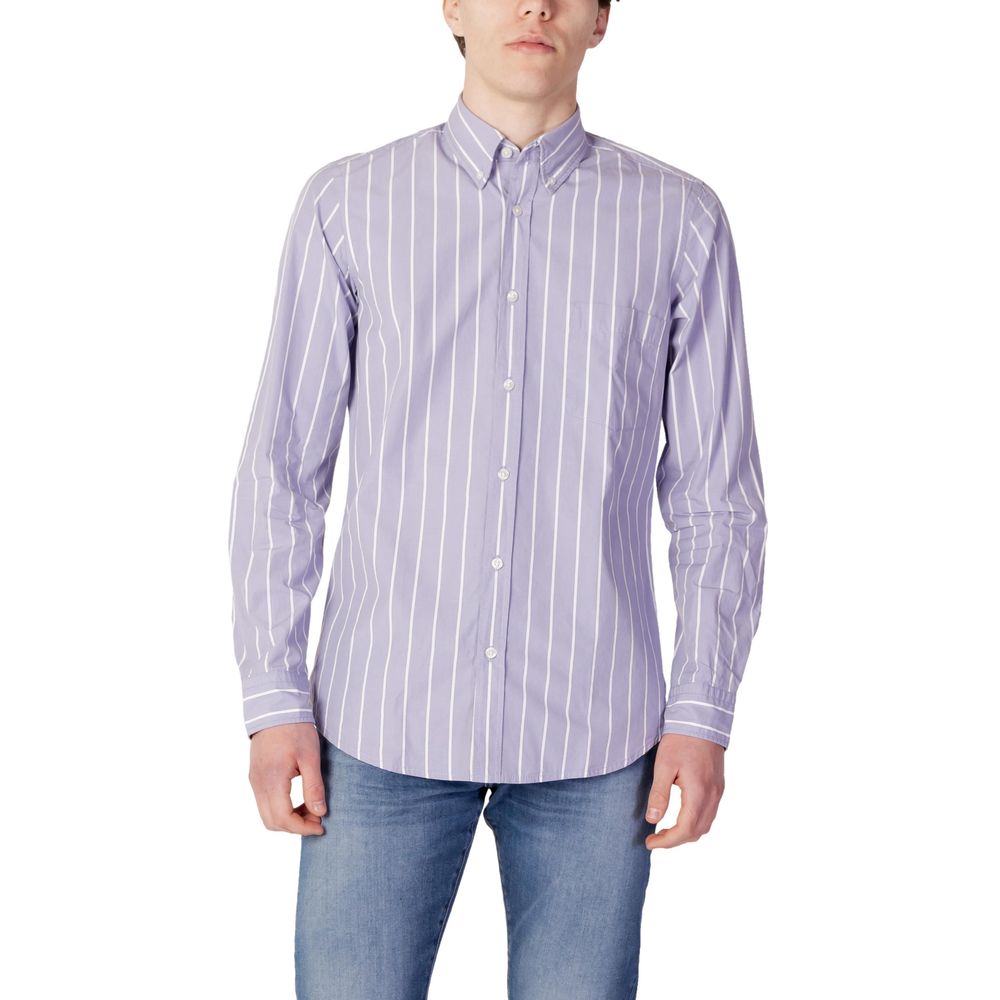 Hugo Boss Purple Cotton Shirt IT44 | S