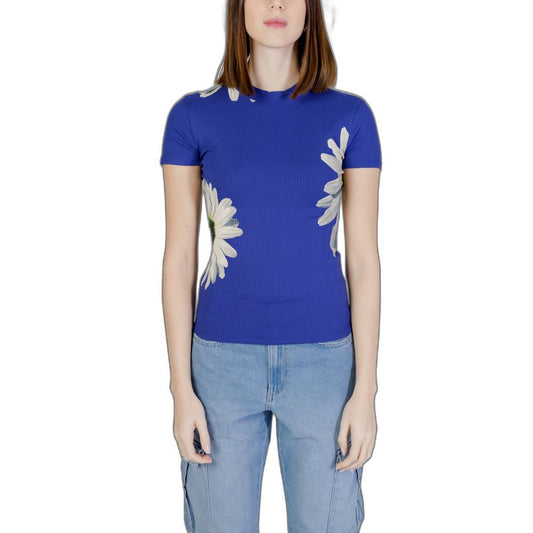 Desigual Blue Viscose Tops & T-Shirt IT44 | L