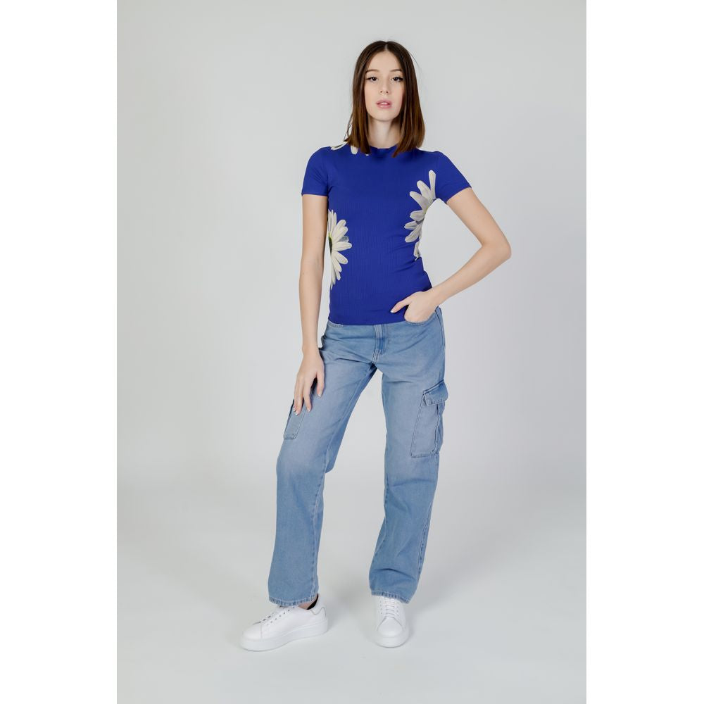 Desigual Blue Viscose Tops & T-Shirt IT44 | L