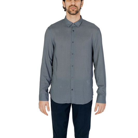 Armani Exchange Gray Viscose Shirt IT44 | S