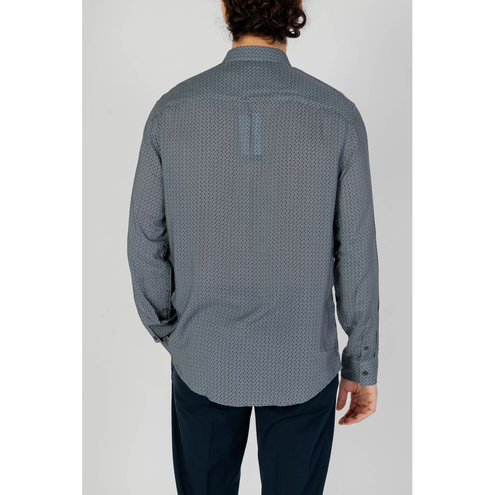 Armani Exchange Gray Viscose Shirt IT44 | S