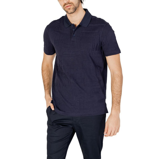 Armani Exchange Blue Cotton Polo Shirt IT42 | XS