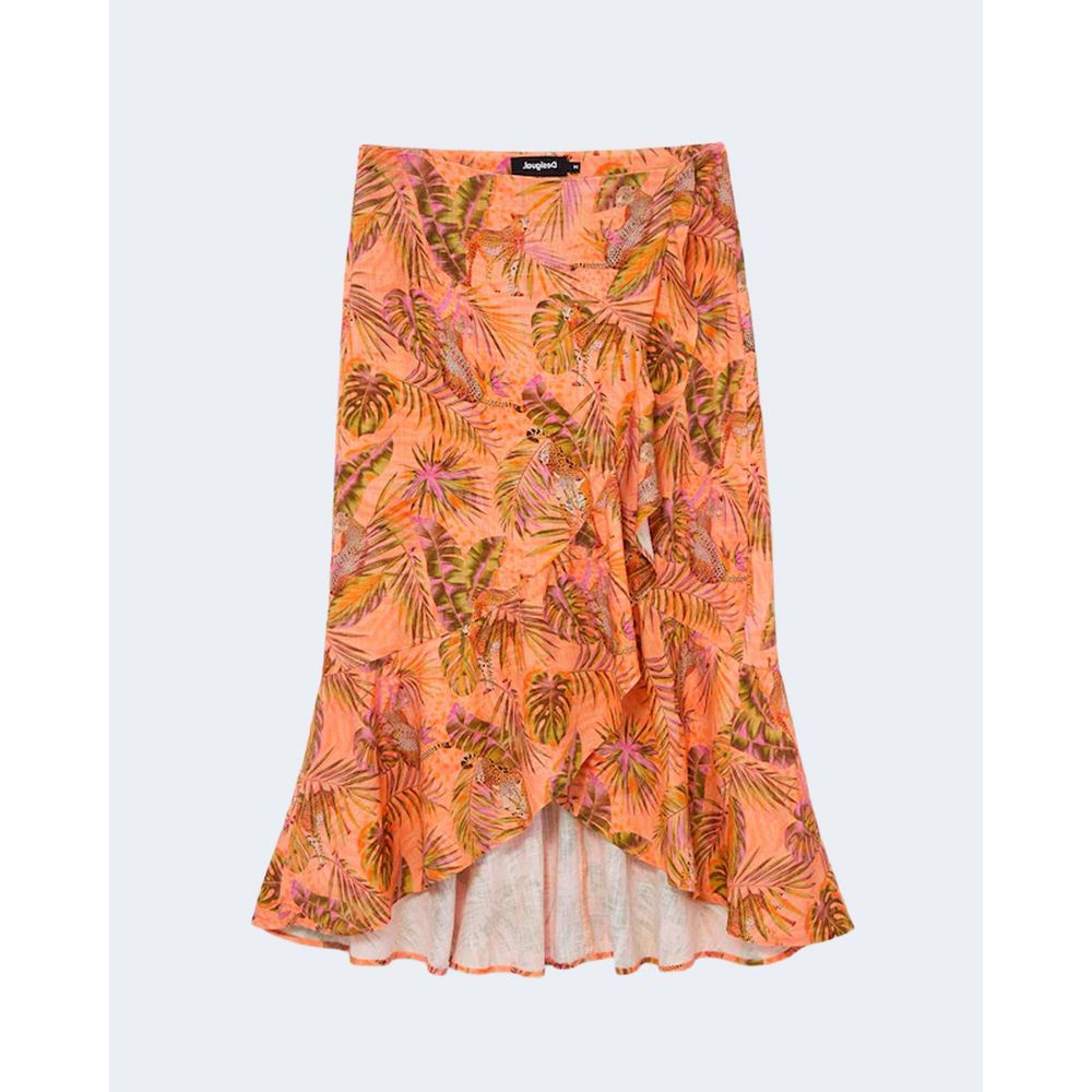 Desigual Orange Viscose Skirt IT38 | XS