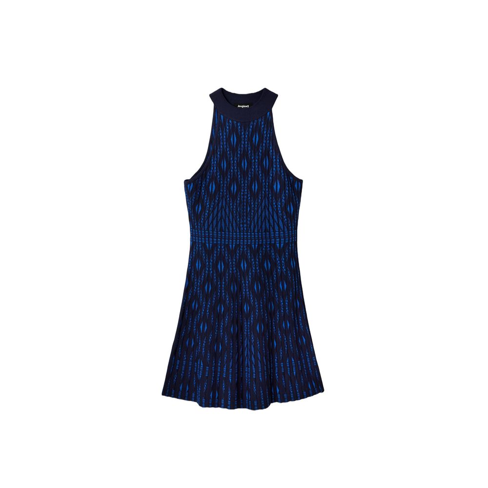 Desigual Blue Viscose Dress IT44 | L