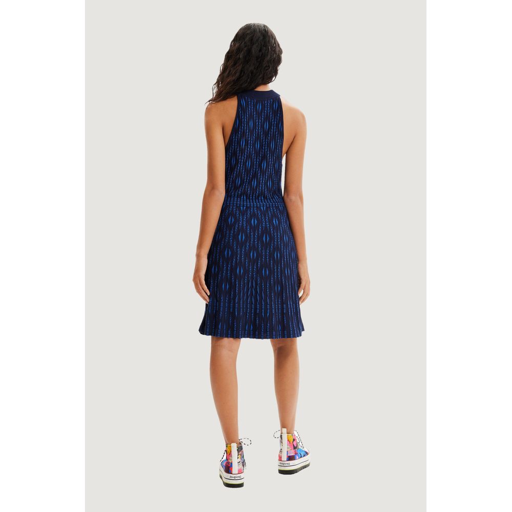 Desigual Blue Viscose Dress IT44 | L