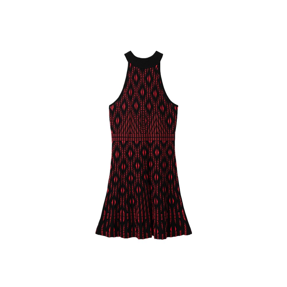 Desigual Red Viscose Dress IT44 | L